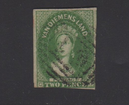 1855 Australia Tasmania Sc #5 Used Cat $500.00