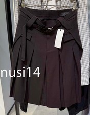 ZARA NEW WOMAN MID-RISE ZW COLL PLEATED MIDI SKIRT BROWN XS-XL 2502/570/700