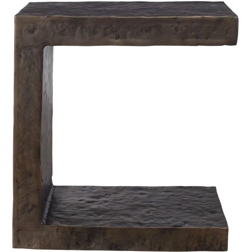 Uttermost 50213 Obra 22 X 20 inch Dark Bronze Outdoor Side Table - Picture 3 of 11