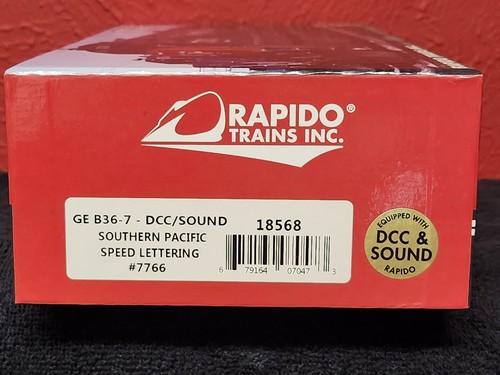 Trenes Rapido escala HO Southern Pacific GE B36-7 letras de velocidad #7766 | Condition: New