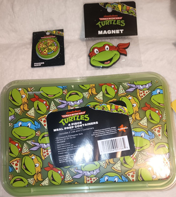 Best Brands TMNT 4pc 22oz 2-Compartment Bento Snap Lids BPA-Free Set