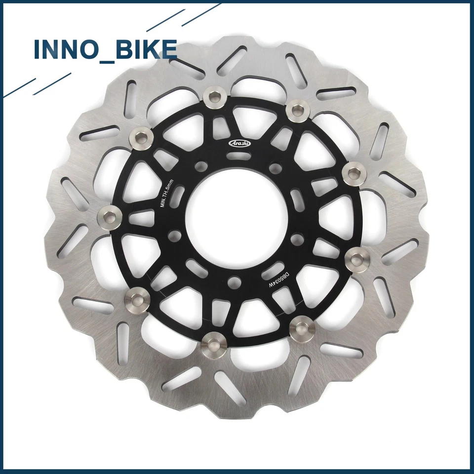Disco de rotores de freno delanteros Arashi para Kawasaki Ninja ZX6R 2005-2016 ZX10R 2004-2007 Foto 3 de 4