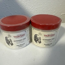 Thayers Witch Hazel Astringent Pads with Aloe Vera - 2 PACK - 60 pads each