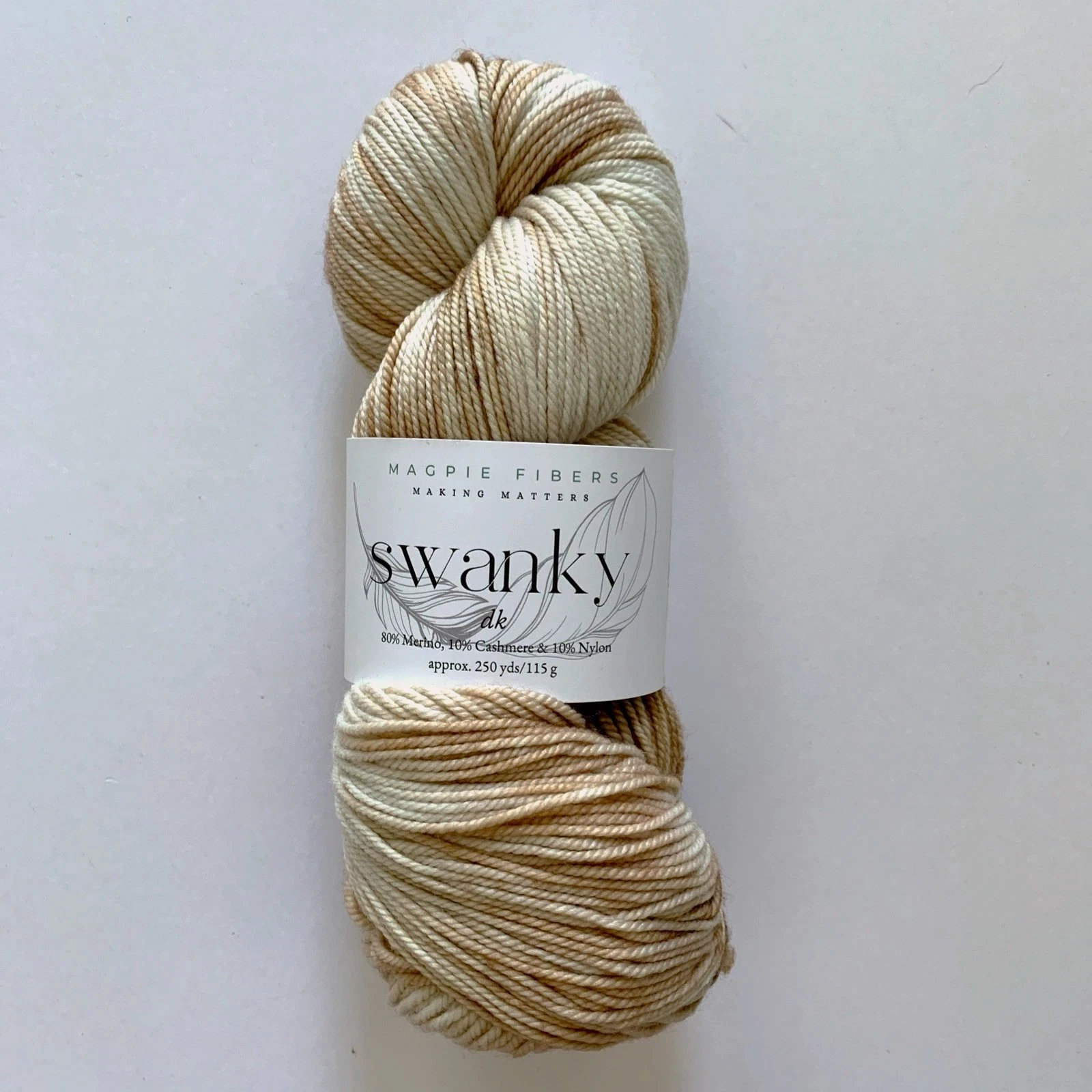 Magpie Fibers Swanky DK Yarn Merino Cashmere Fiber Society No. 33 - product detail image 1