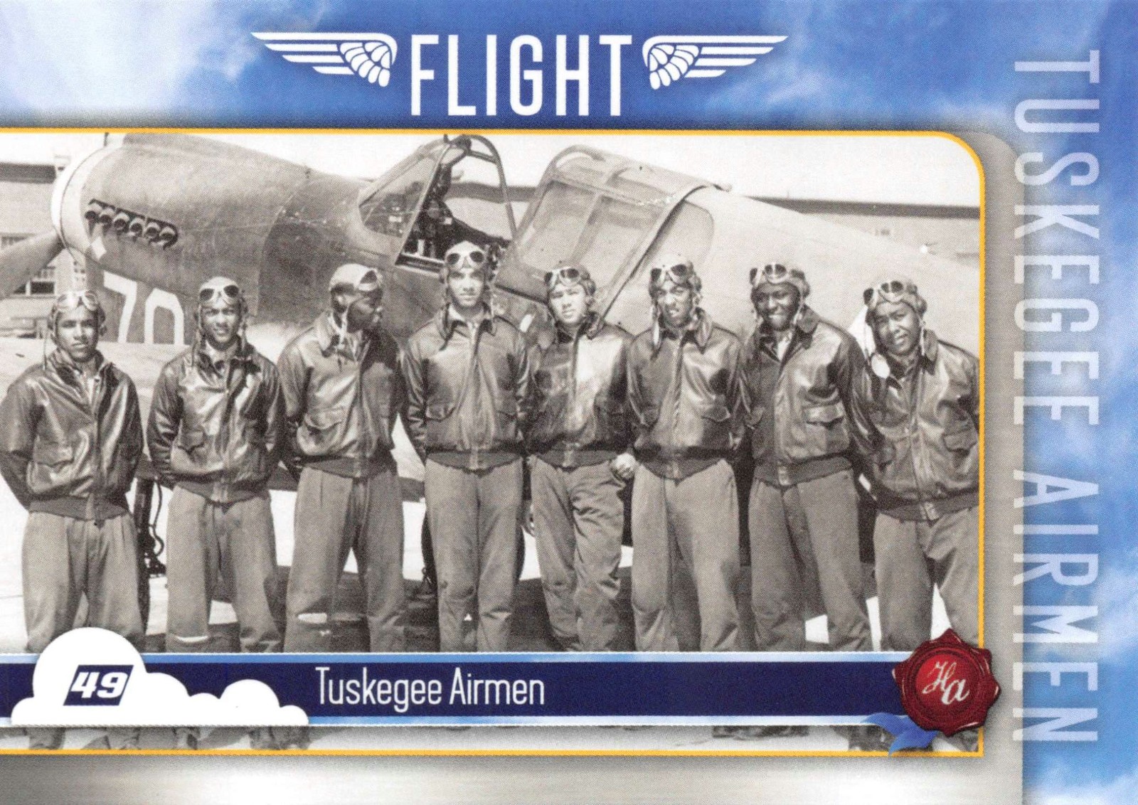 TUSKEGEE AVIATORI / 2023 Autografi Storici BASE Volo Trading Card #49 SSP