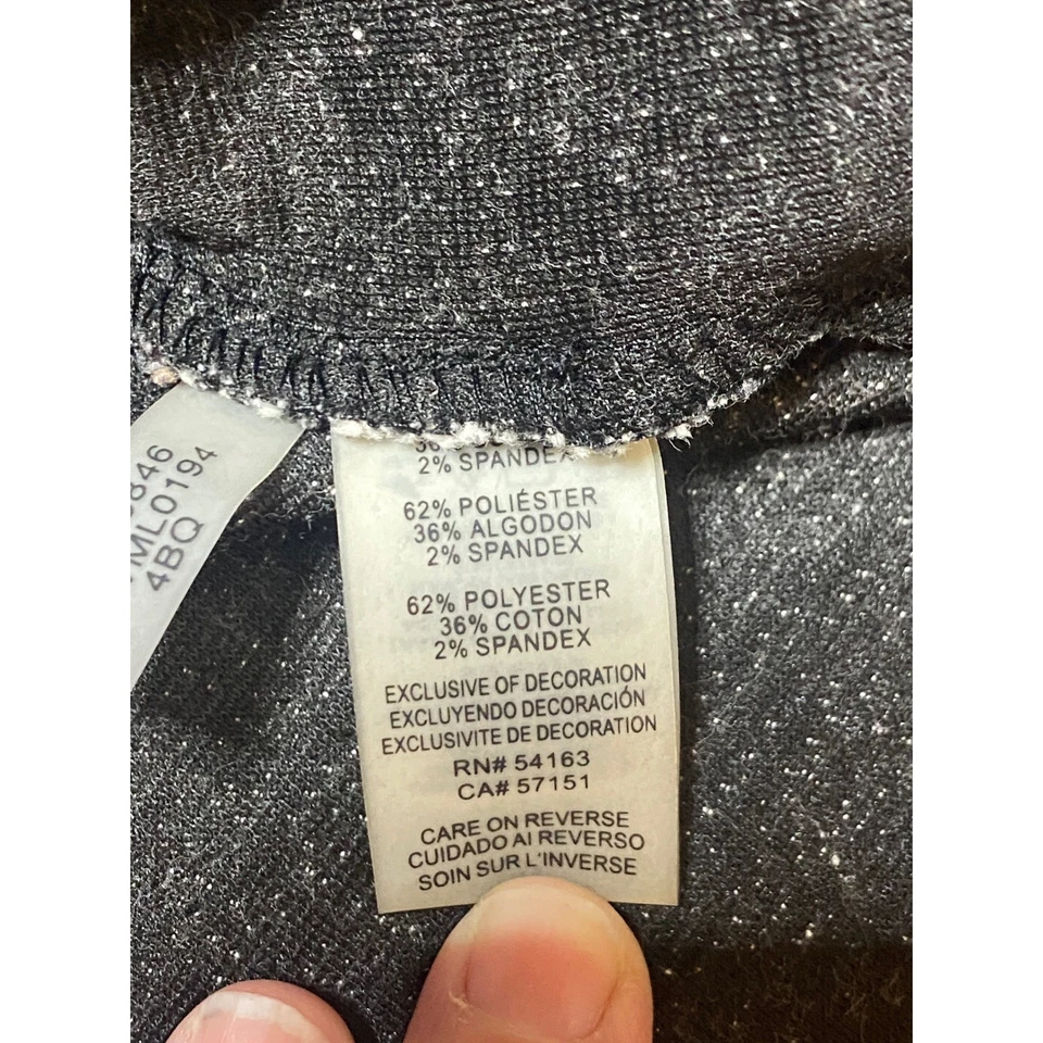 Suéter para mujer Karl Lagerfeld Paris negro blanco tejido texturizado manga lazo Foto 4 de 4