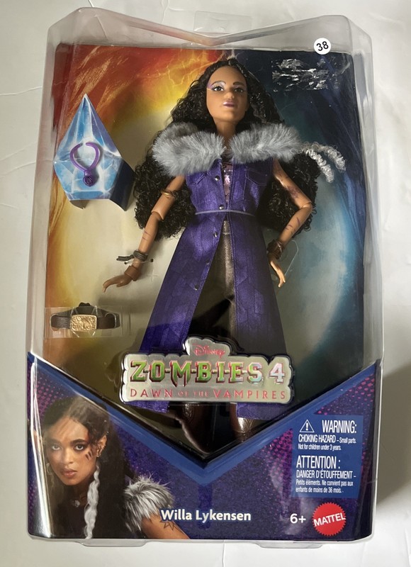 Mattel Disney Zombies 4: Dawn of The Vampires Willa Lykensen Fashion Doll 
