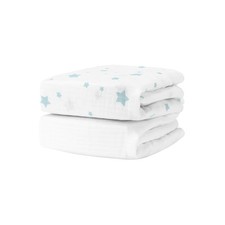 Fitted Crib Sheet Ultra Breathable 2 Pack White
