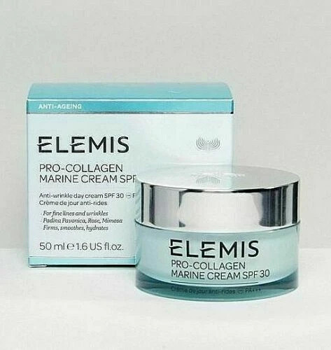 Elemis Pro-Collagen Marine Cream SPF 30 1.6 oz / 50 ml Expirtn. 04/2026 New Box - Picture 2 of 3