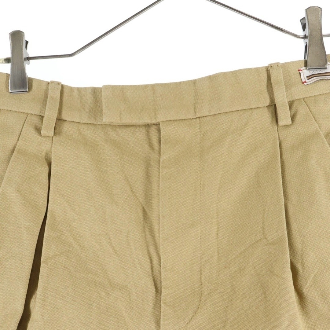 GUCCI Cotton 2-tuck Half-Pants Shorts Womens 752104 ZAC04 Beige Used 913e99a590f thumbnail 3