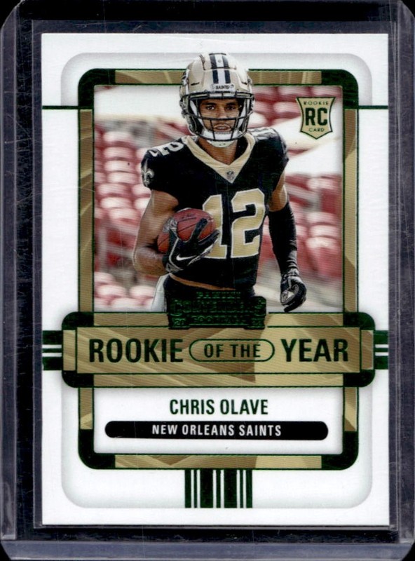 2022 Panini Contenders Chris Olave of the Year RC #ROY-COL Saints Rookie