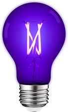 LUXRITE A19 Edison UV LED Black Light Bulb, 1 Count Pack of 1 ,
