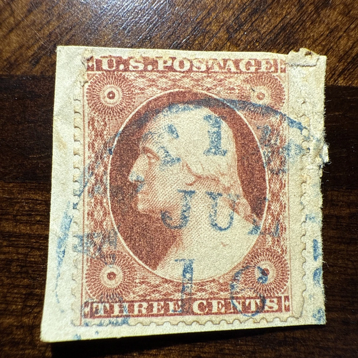 George Washington 3 Cent Stamp In Used Us Stamps (19th Century