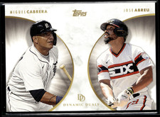Topps Dynamic Duals Baseball Base Card 6 Jose Abreu / Miguel Cabrera - PR: 1725
