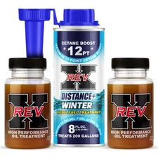 REV X Diesel Oil Additive & Winter Fuel Kit - HEUI Stiction Fix + Fuel Treatment