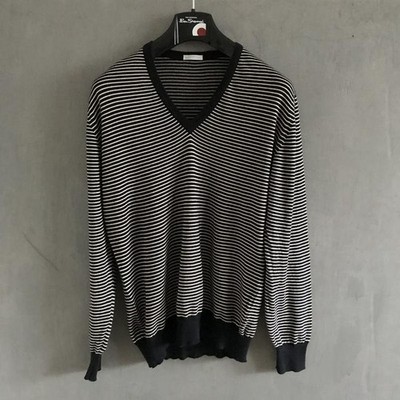 Men Ballantyne sweater white cotton 40/L/48