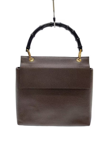 GUCCI handbag, leather, brown, plain.