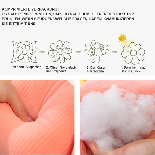 Weiche Sofa Sitzkissen Blumenform Plüsch Blume Kissen Kissen Bodenkissen NEU - Bild 15 von 20