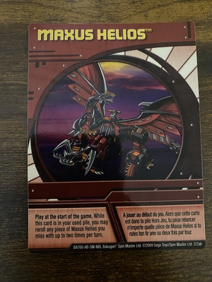 #ad Bakugan Card Maxus Helios Red Ability Card BA700 2 2ab 2009 $10.89