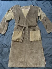 Vintage 1980s 1990s Brown Suede Dress Belted Small-Med. See Pics 4 Measurements