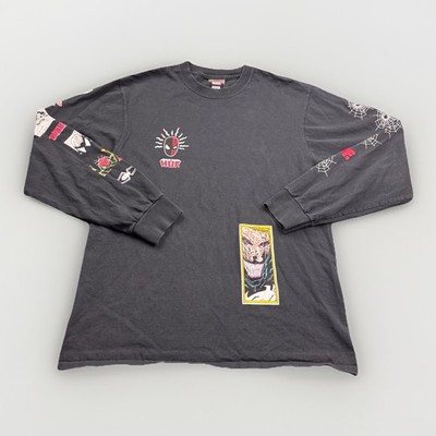 Marvel X HUF Spiderman Venom M Black Long Sleeve Comic T Shirt ''Spidey-Sense''