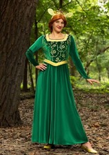 Women's Deluxe Shrek Fiona Costume Dress SIZE XL