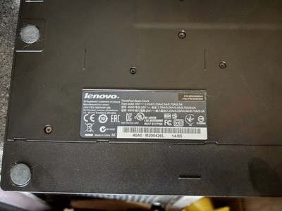 Lenovo ThinkPad Basic Docking Station 40A0 04W3958 for L440 L450 P50s P51s T440