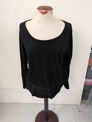 Lässiges Langarm-T-Shirt Primark 18-20 schwarz