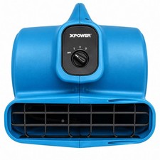 XPOWER P-400 1/4 HP 1600 CFM 3-Speed Air Mover Carpet Dryer Floor Fan Blower