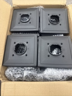VOLISUN Solar Post Cap Lights Outdoor 8Pack Slate Black 