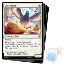 PRESALE CITY PIGEON X4 Marvel's Spider-man SPM Magic MTG MINT CARD