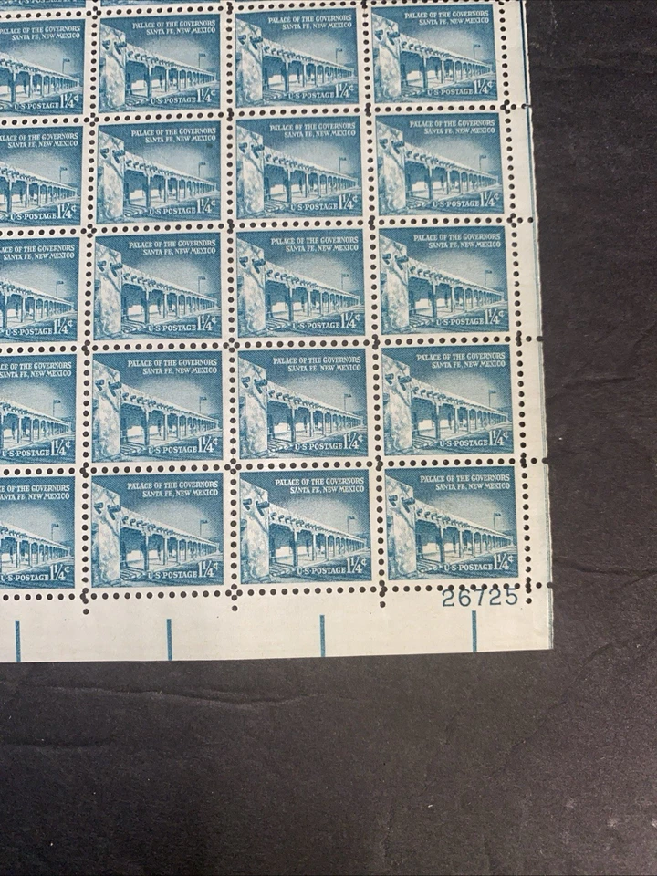 Scott #1031A - Palace of the Governors Sante Fe NM - PARTIAL SHEET OF 94 MNH - Image 2 of 3