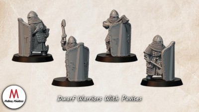 Zwerge Dwarf tabletop 28mm fantasy hobbit Mittelerde Medbury Miniatures