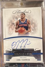 2020-21 Panini Flawless - Flawless Autographs Obi Toppin #AUT-OBI /25 (AU, RC)