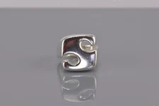 Sterling Silver Puffy Polished Puzzle Piece Band Ring 10g Israel 925 Sz: 6