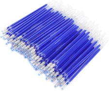 100 PCS Heat Erasable Fabric Refills, Disappearing Ink Pen for Fabric... 
