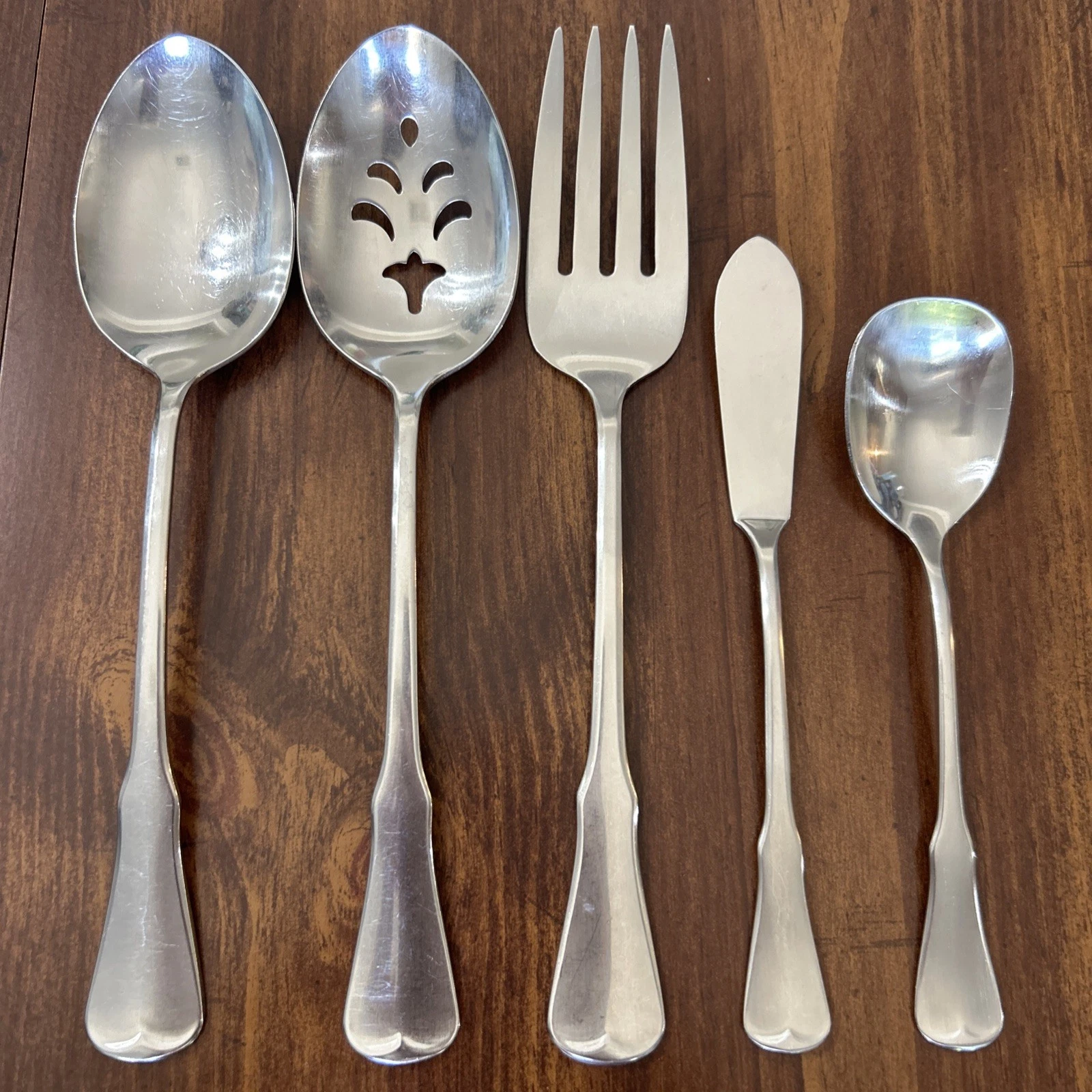 Oneida Community Stainless Patrick Henry Hostess Set of 5 Serving Pieces