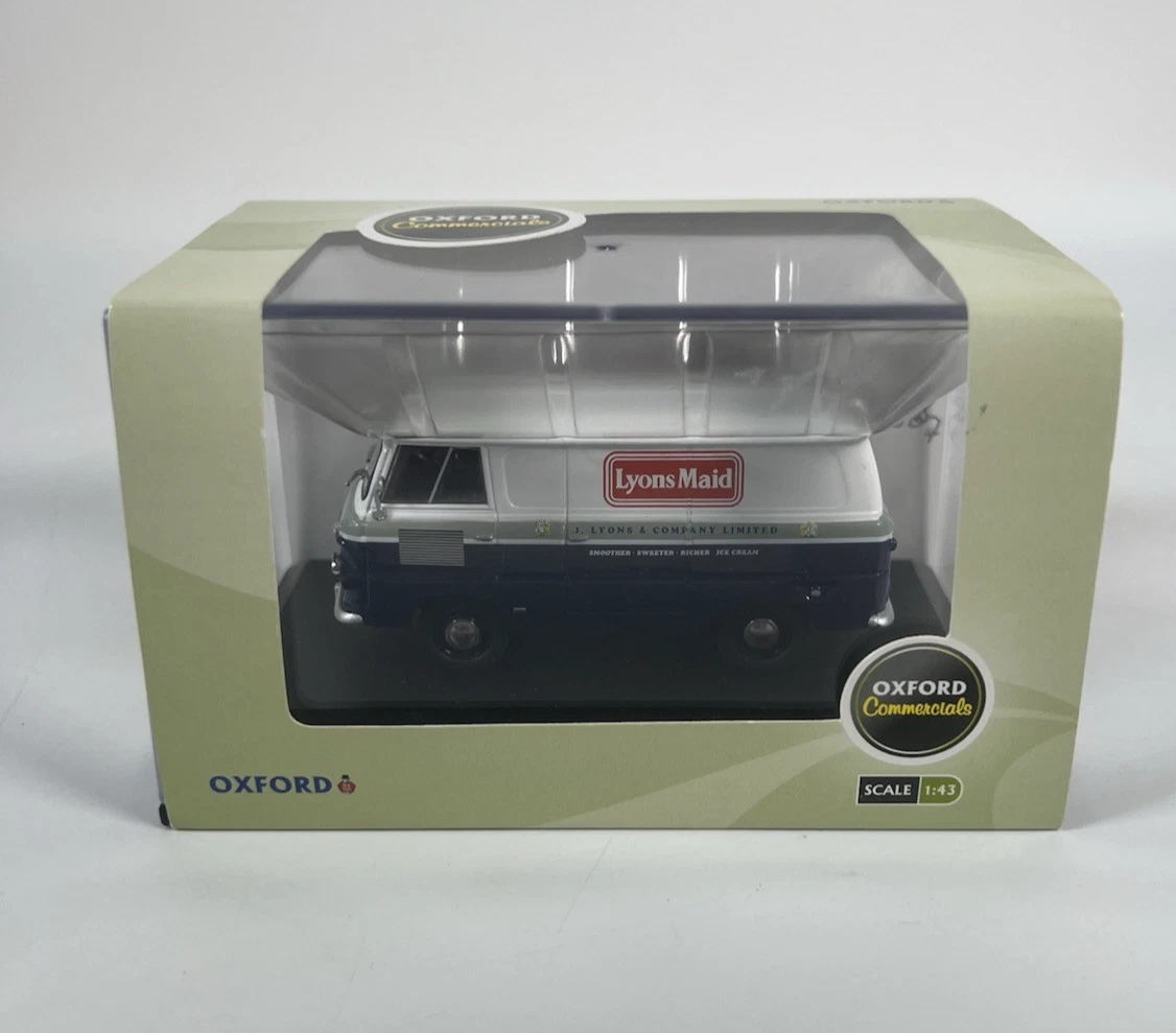 VANS Oxford Diecast Commercials 1:43 FDE009 Lyone Maid Ford 400E Van ottime condizioni