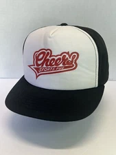 Vintage Cheers Sports Pub Trucker SnapBack Hat Cap Bar Beer Bl/white NOS Nice