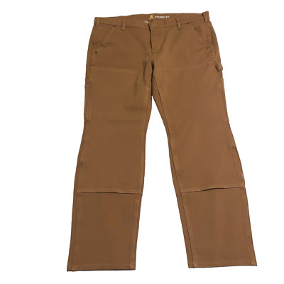 Carhartt Double Knee Dungaree Women s Workwear Pants Size 18 Brown NWOT