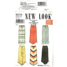Simplicity Sewing Pattern 6019 Sz A 6-16 New Look Six Skirt Variations