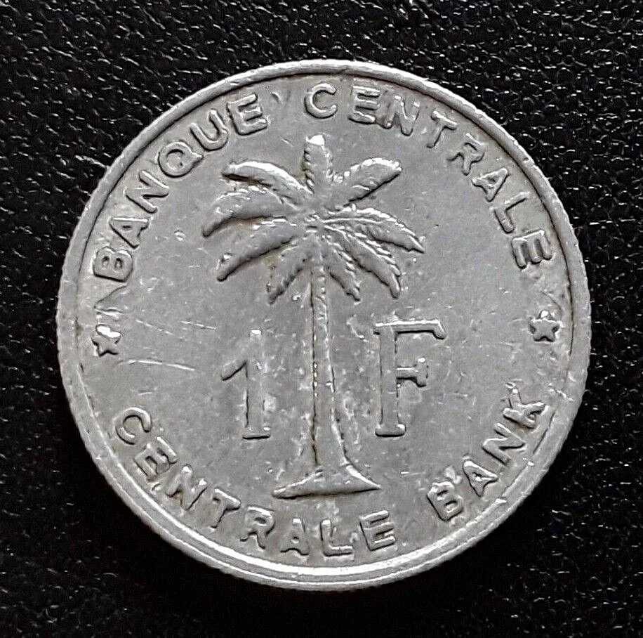 CONGO BELGE 1 Franc Banque Centrale Congo Belge-Ruanda-Urundi 1957 en Aluminium - Photo 1/2