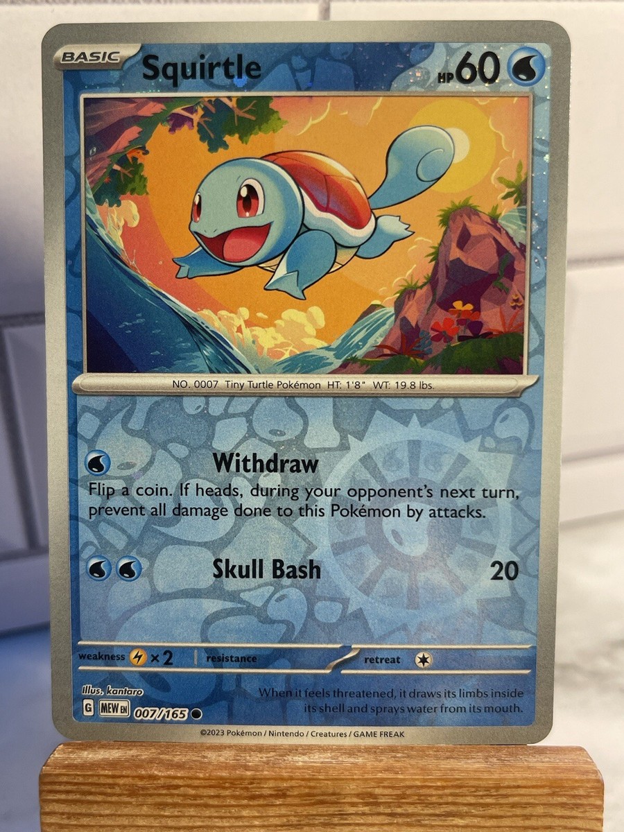 Pokemon Costco 151 Cosmos And Reverse Foil Promo Squirtle 007/165