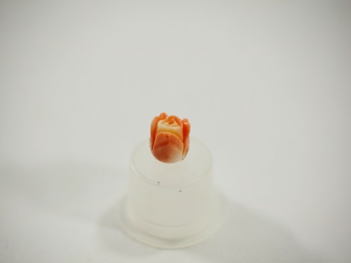 Vintage Top Quality Precious Angel Skin Pink Coral Carved 3-D Rose Cabochons NOS - Picture 4 of 43