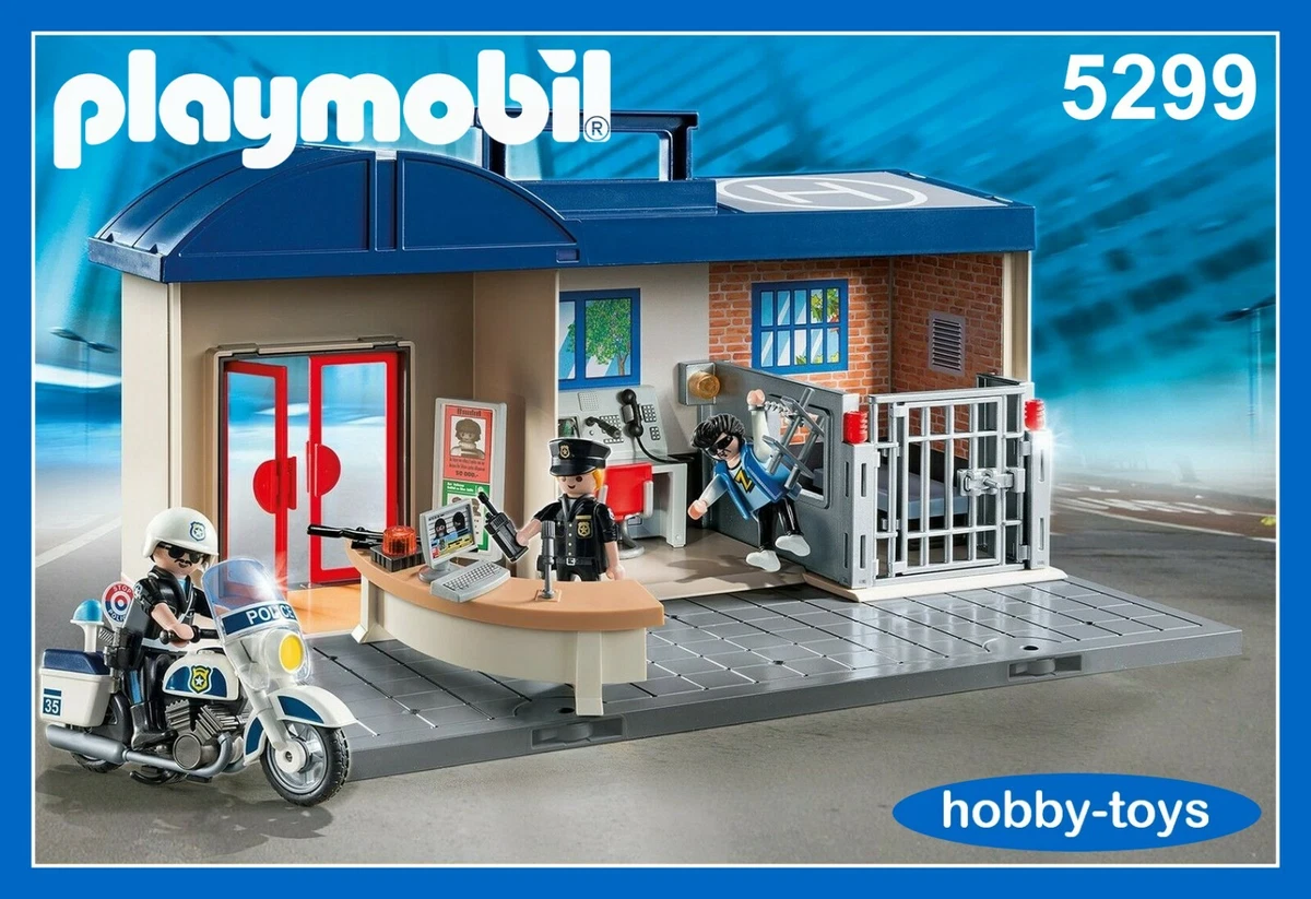 5299 playmobil commissariat de police transportable 0316 5299