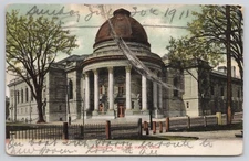 Postcard New Haven Connecticut Auditorium Yale University 1911