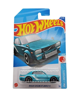 2022 Hot Wheels Nissan Skyline HT 2000 GT-X #187 Metalflake Aqua