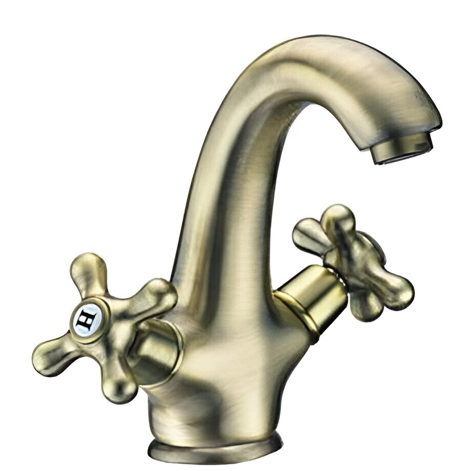 Grifo Mezclador Lavabo Serie Classic Color Bronce