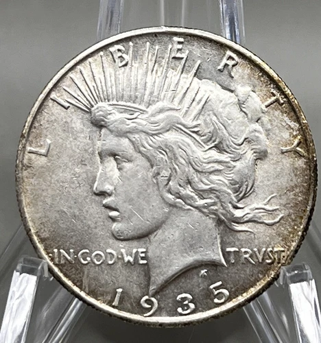 1935-S $1 Peace US Silver Dollar AU - 24742