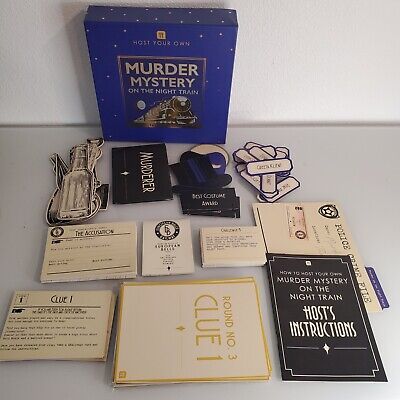 Host Your Own Murder Mystery on the Night Train Game